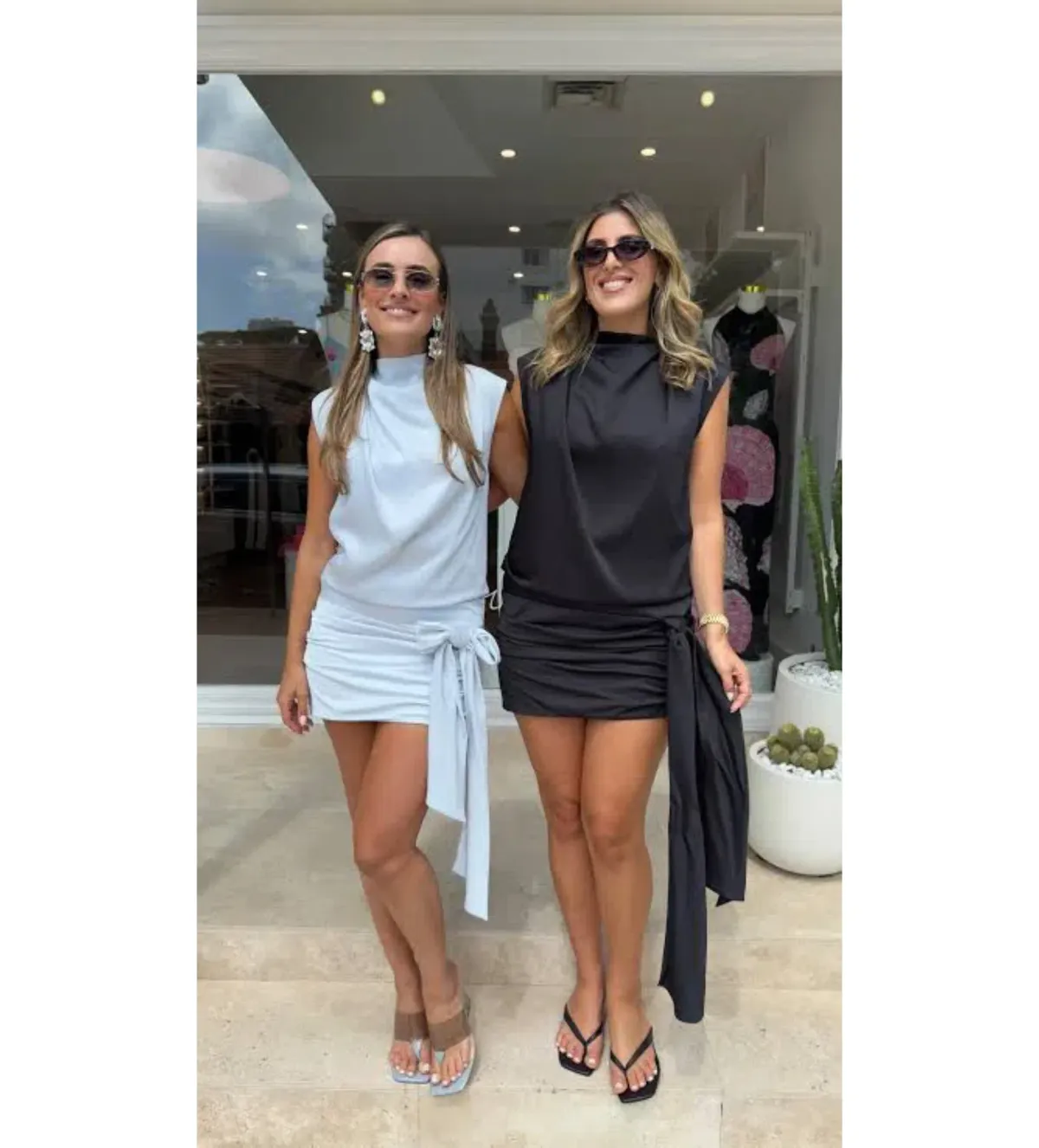 Camilla and Marc Cyphre Mini Dress in Blue Size 6 for rent on The Volte - main image