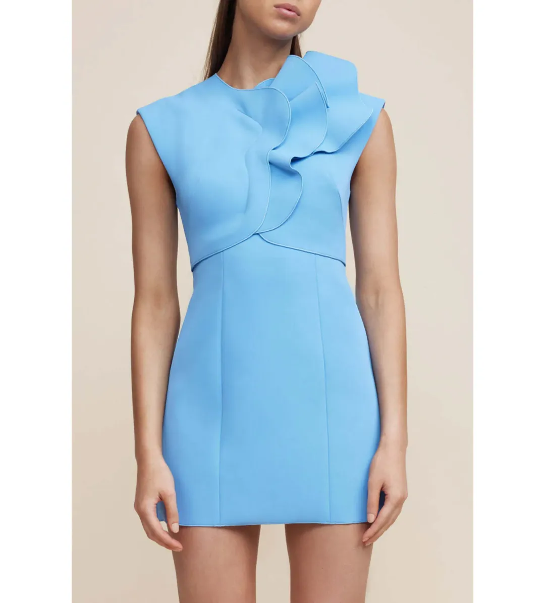 Acler  Harman Mini Dress in Blue Size AU 10 for rent on The Volte - main image