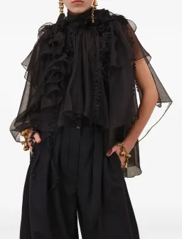 Zimmermann HYPNOTIC APPLIQUE CASCADE TOP, Size 0P/ AU 6 for rent on The Volte - image 3