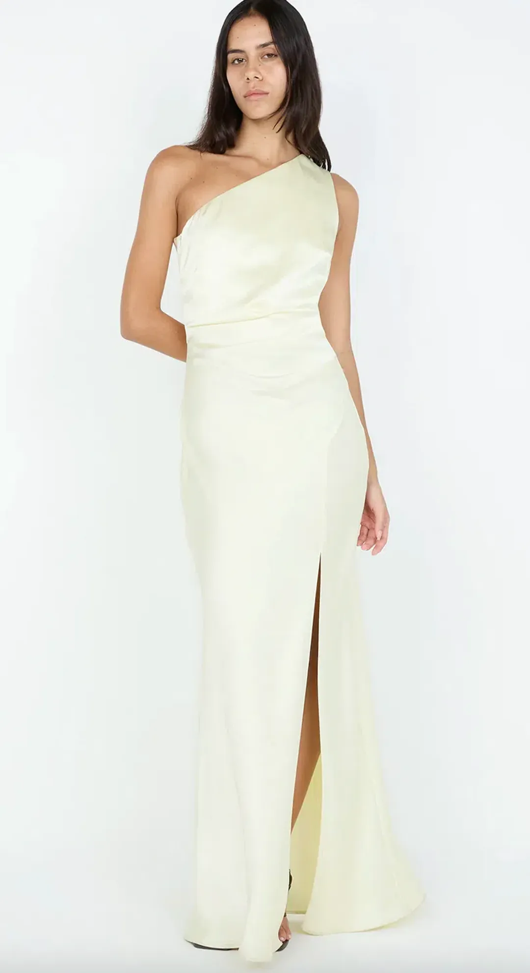 Bec & Bridge The Dreamer Asym Dress Ice Yellow Size 10 for rent on The Volte - main image