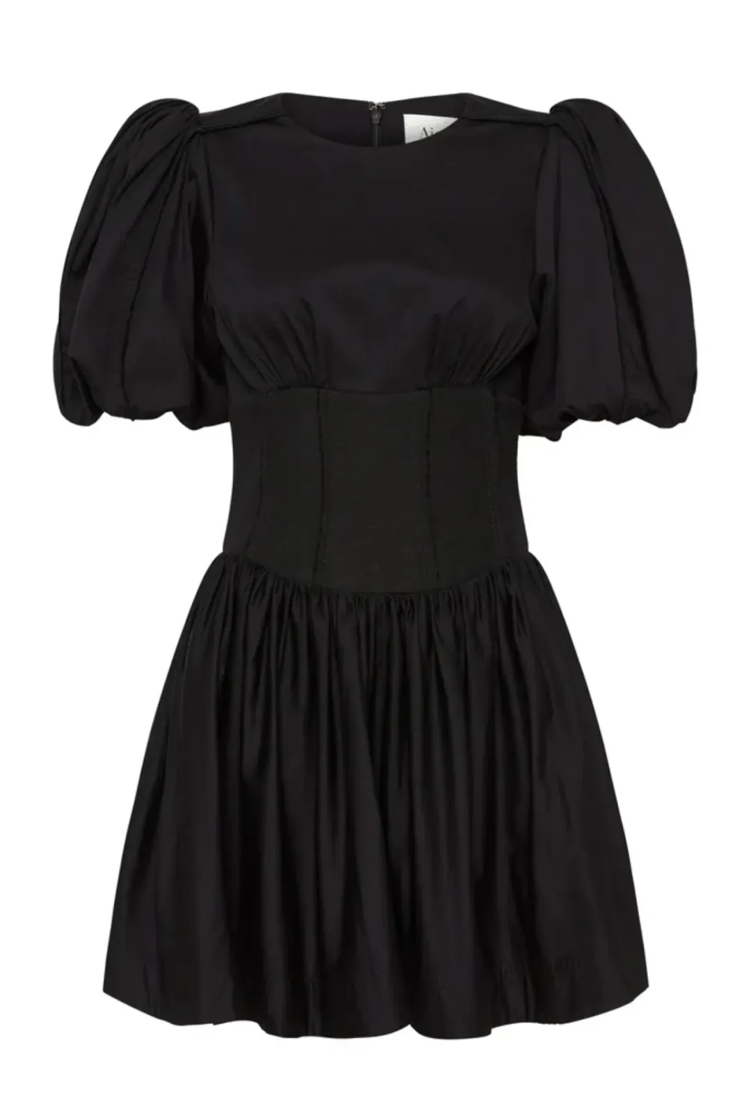 Aje Gianna Puff Sleeve Mini Dress in Black Size 4 for rent on The Volte - main image