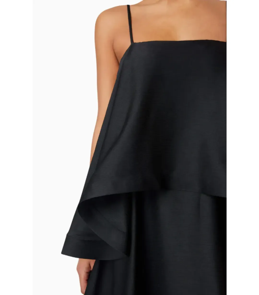 Elliatt Tilly Tiered Maxi Dress Black Size 6 for rent on The Volte - main image