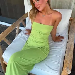 Bec and Bridge Myla dress in green  for rent on The Volte - image 3