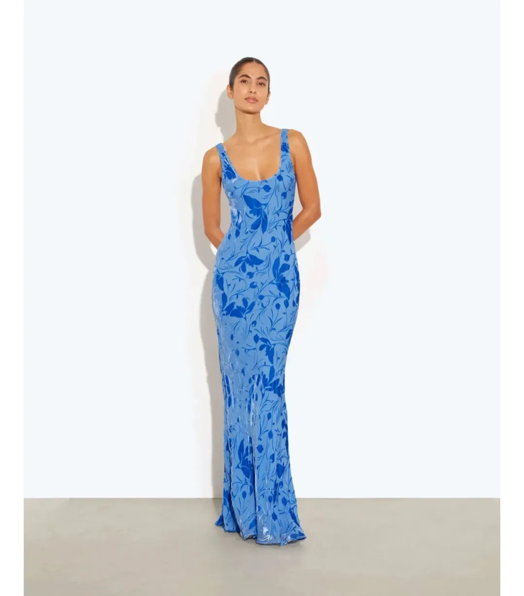 Rat & Boa Inez Maxi Dress Blue Size 6 for rent on The Volte - main image