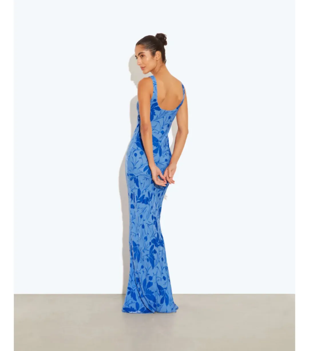 Rat & Boa Inez Maxi Dress Blue Size 10 for rent on The Volte - main image