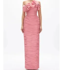 Rachel Gilbert Jensen Maxi Gown Pink Size 8 for rent on The Volte - image 1