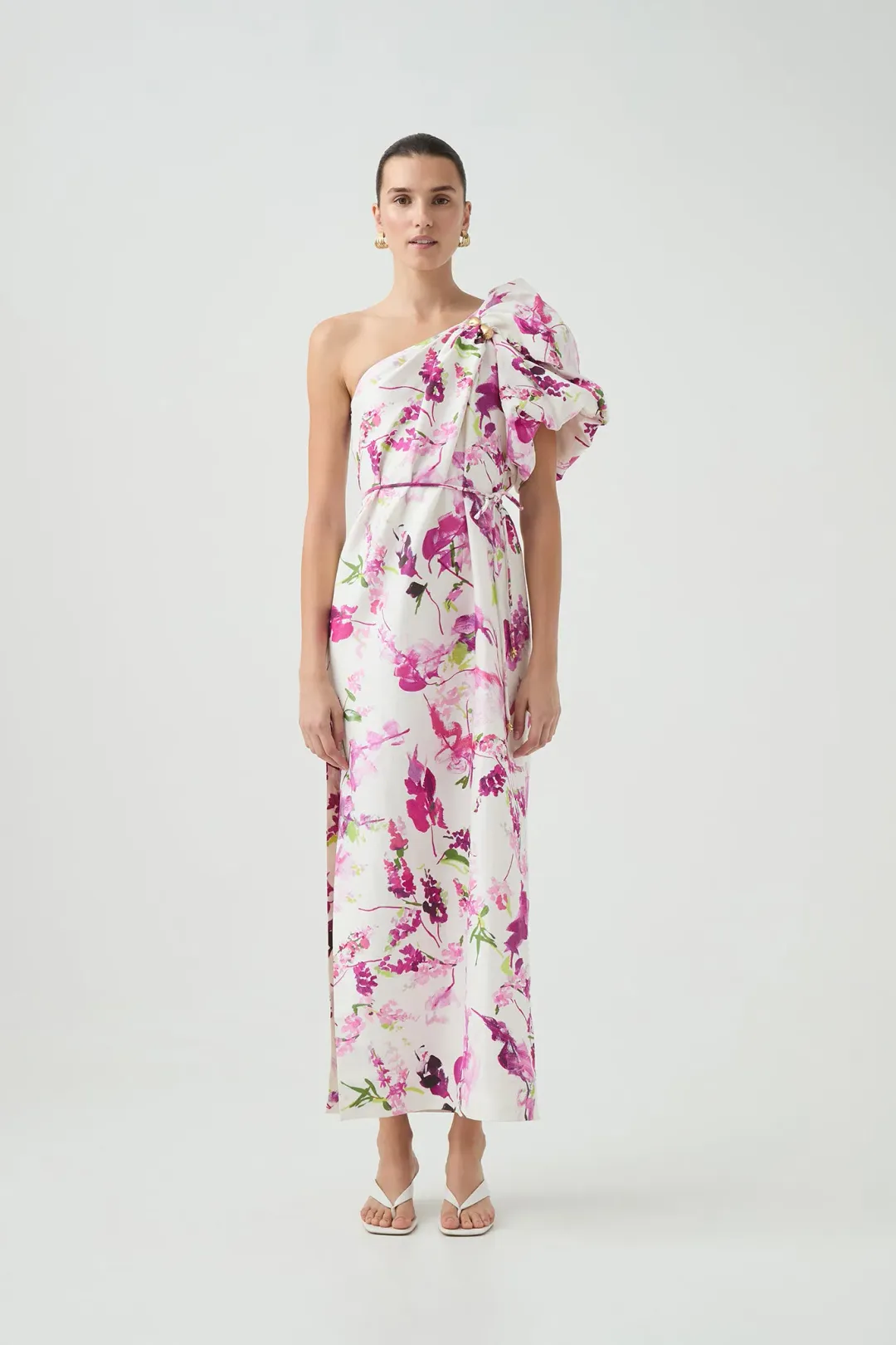AJE CIRA MIDI DRESS FRESH FLORA SIZE 16 for rent on The Volte - main image
