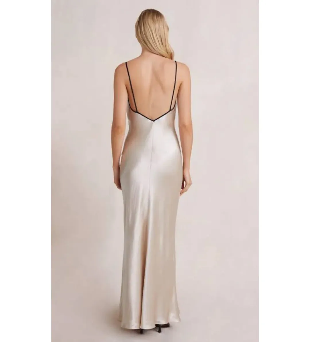 Bec & Bridge Kara Keyhole Dress in Sand Size AU10 for rent on The Volte - main image