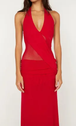 Bec & Bridge Deija Halter Maxi Dress Size AU8 for rent on The Volte - image 3