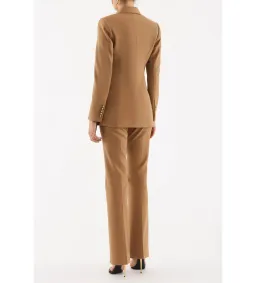 Rebecca Vallance Elsa Double Breasted Blazer and Tapered Pant in Camel Size AU10 for rent on The Volte - image 2