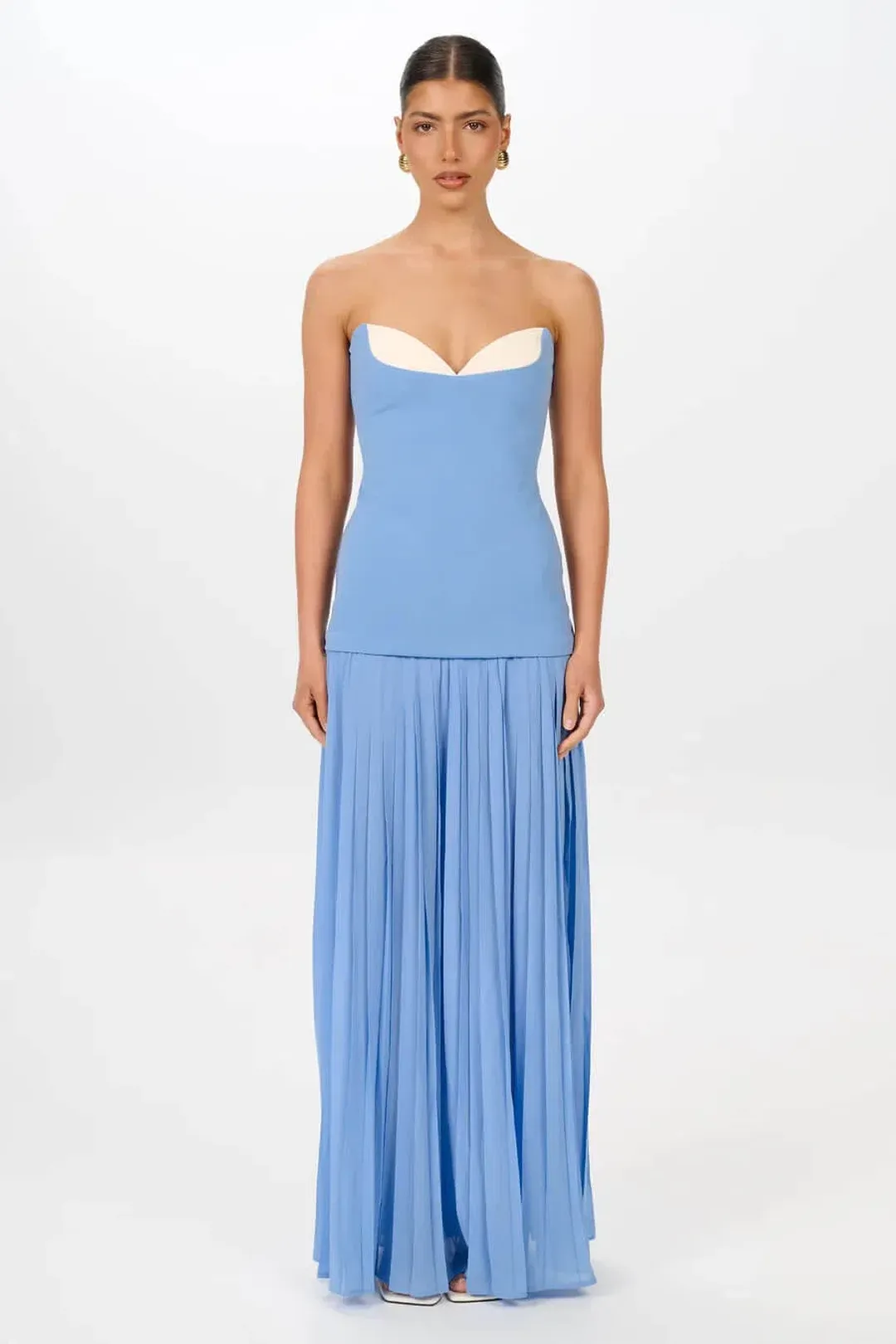 She is Olla Nicolette Maxi Dress in Cornflower Blue Size S / AU 8 for rent on The Volte - main image