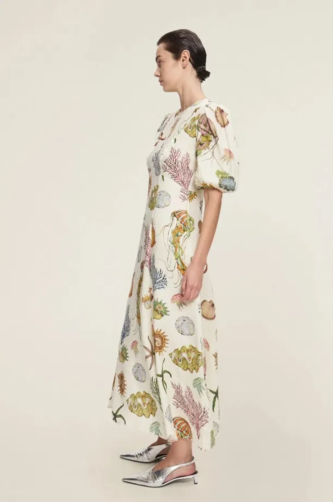 Alemais Sea Midi Dress in Print Size AU8 for rent on The Volte - main image