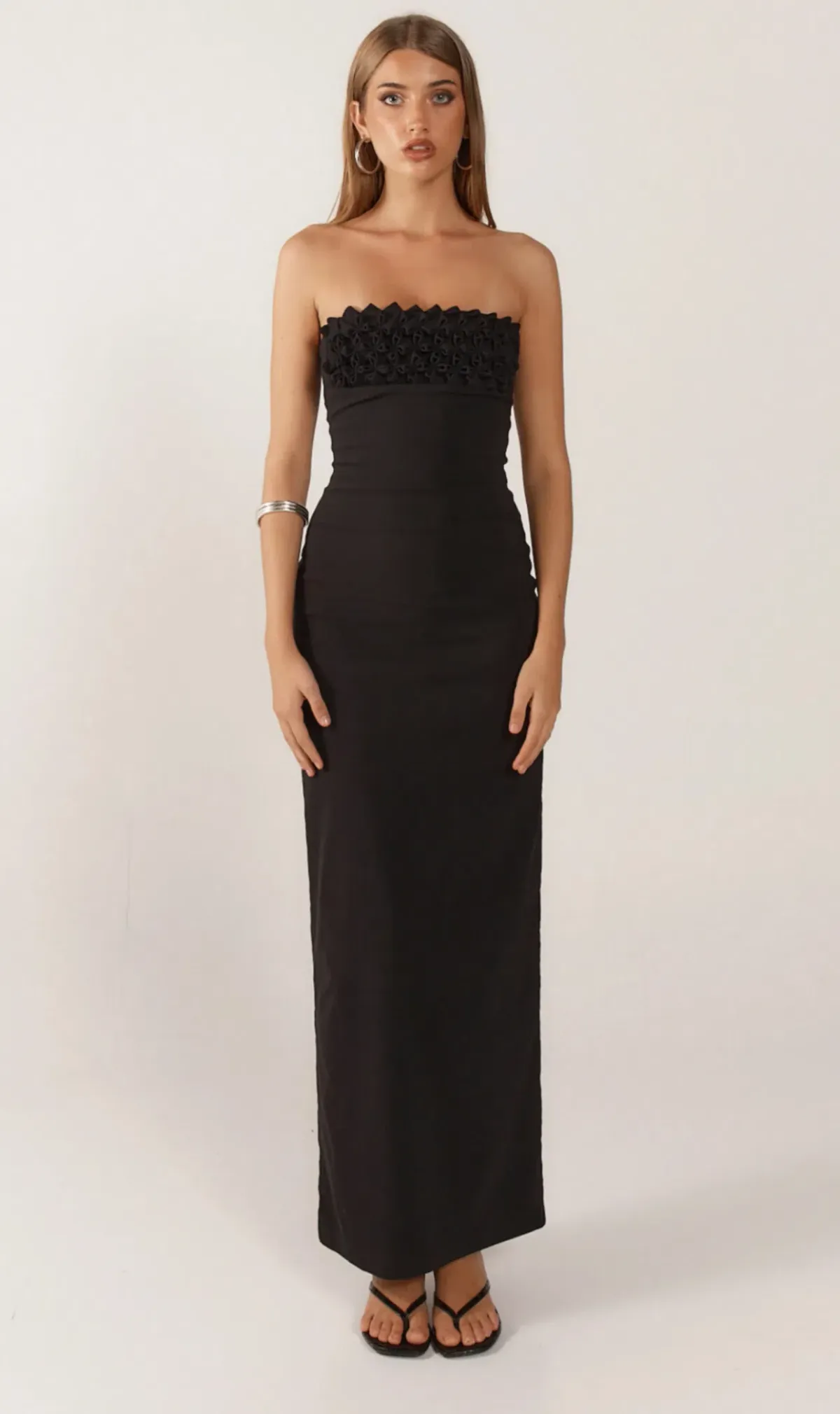 Ance Gria Margot Maxi Dress Black Size AU8 for rent on The Volte - main image