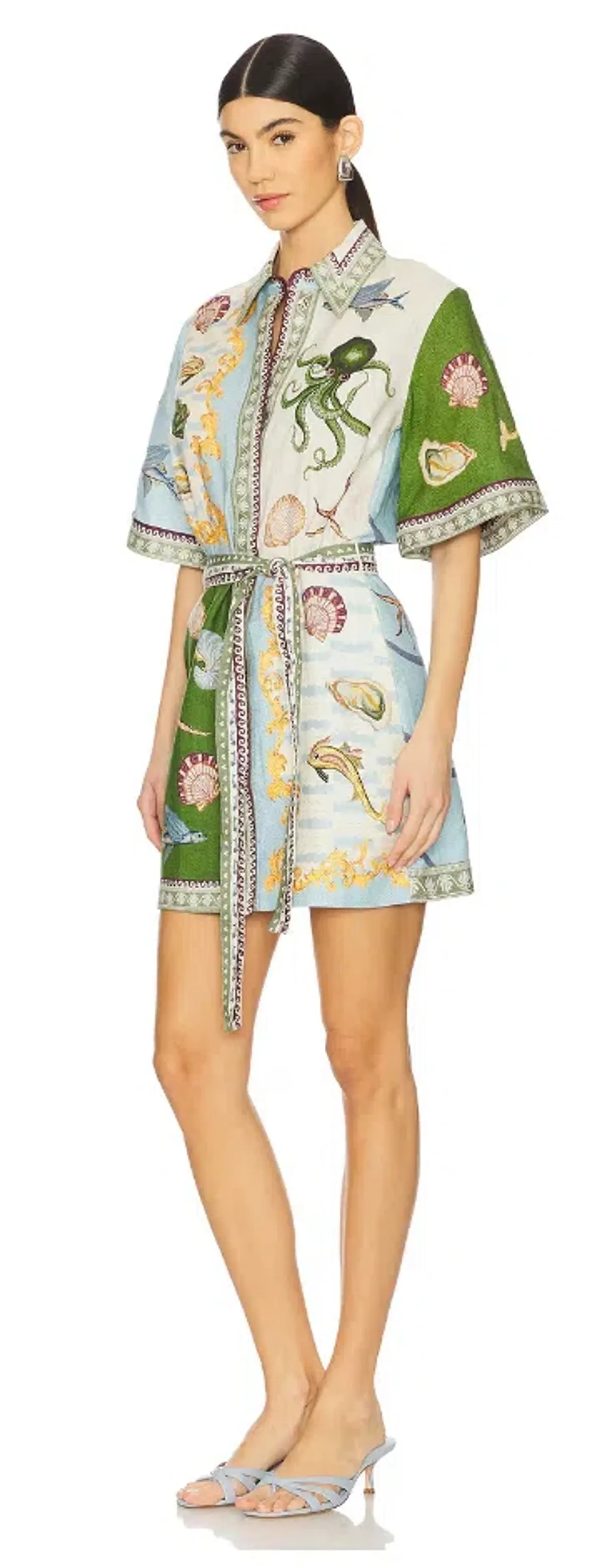 Alemais Bath House Mini Dress - Size 10 for rent on The Volte - main image