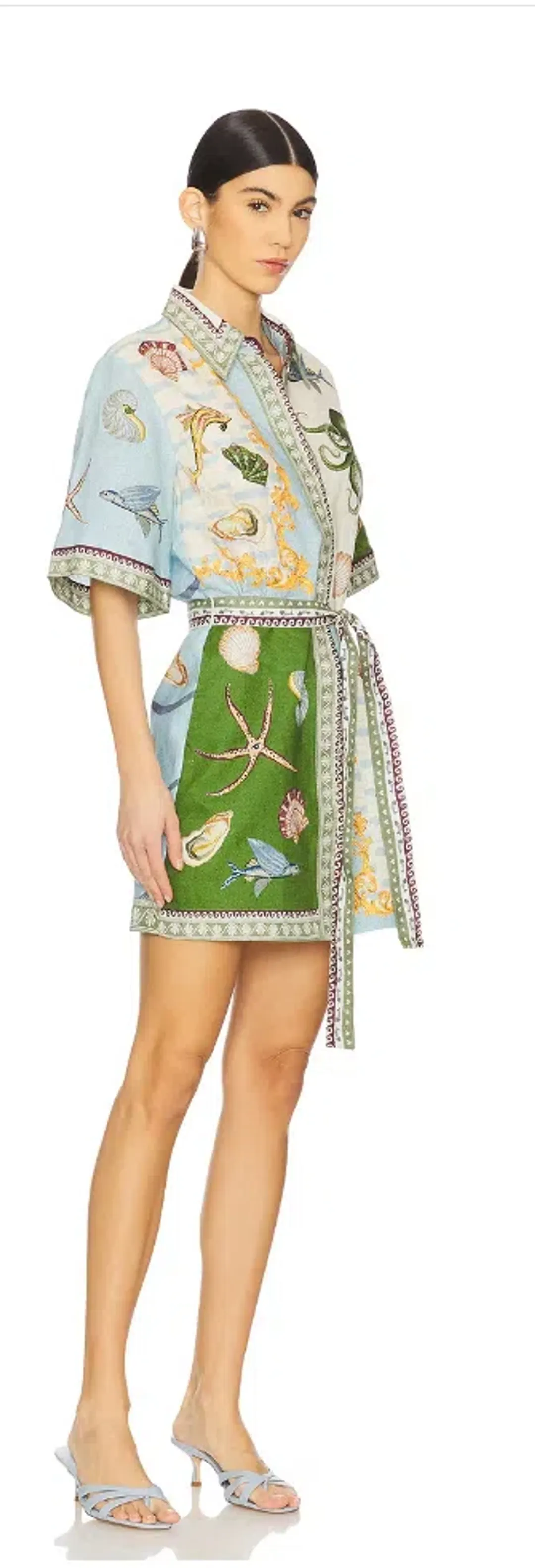 Alemais Bath House Mini Dress - Size 10 for rent on The Volte - main image