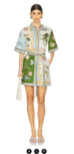 Alemais Bath House Mini Dress - Size 10 for rent on The Volte - image 2
