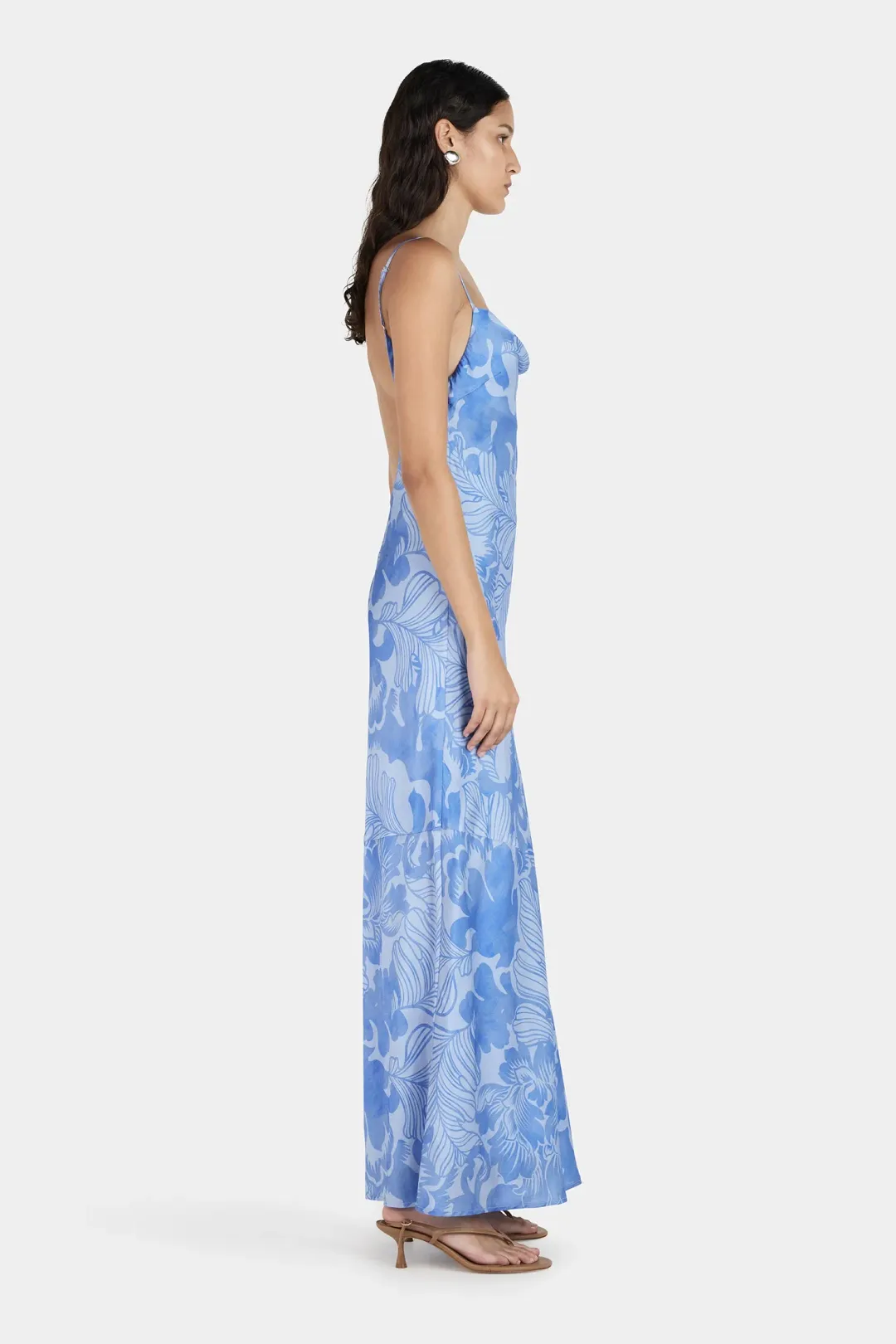 Hansen And Gretel Florencia Midi Dress Crush Blue Size 8 for rent on The Volte - main image