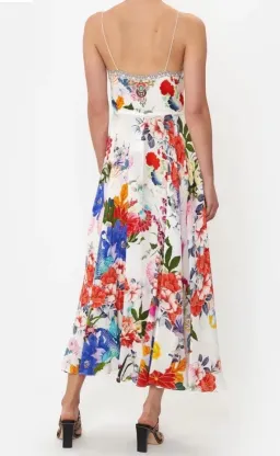 Camilla Long Dress With Tie Front Memories Of A Garden Size S (10) for rent on The Volte - image 3