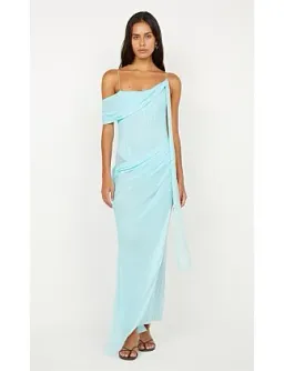 Bec Bridge DANKA ASYM MAXI DRESS Turquoise Size 6 for rent on The Volte - image 6