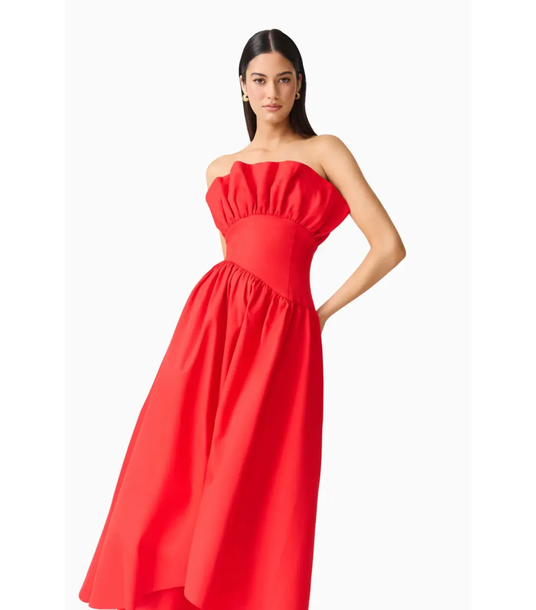 Elliatt Laurel Sleeveless Maxi Dress in Red Size AU 6 for rent on The Volte - main image
