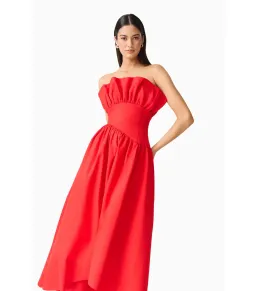 Elliatt Laurel Sleeveless Maxi Dress in Red Size AU 6 for rent on The Volte - image 2