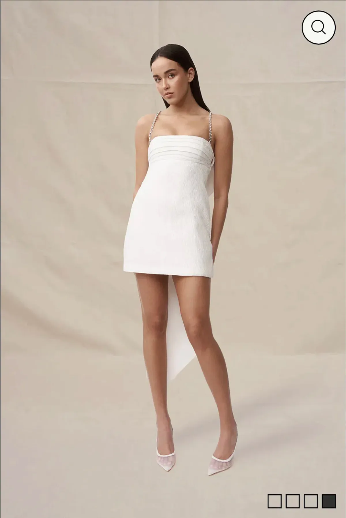 By Johnny Brooklyn Bow Back Mini Dress Size 10 for rent on The Volte - main image