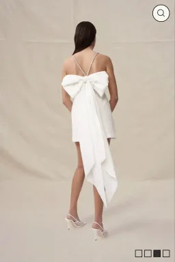 By Johnny Brooklyn Bow Back Mini Dress Size 10 for rent on The Volte - image 2
