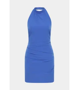 Sir the Label Sol Halter Mini Dress in Cobalt Blue Size AU 6 for rent on The Volte - image 4
