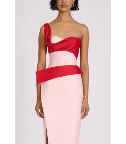 Eliya The Label Cartia Dress Pink/Red Size 8  for rent on The Volte - image 2