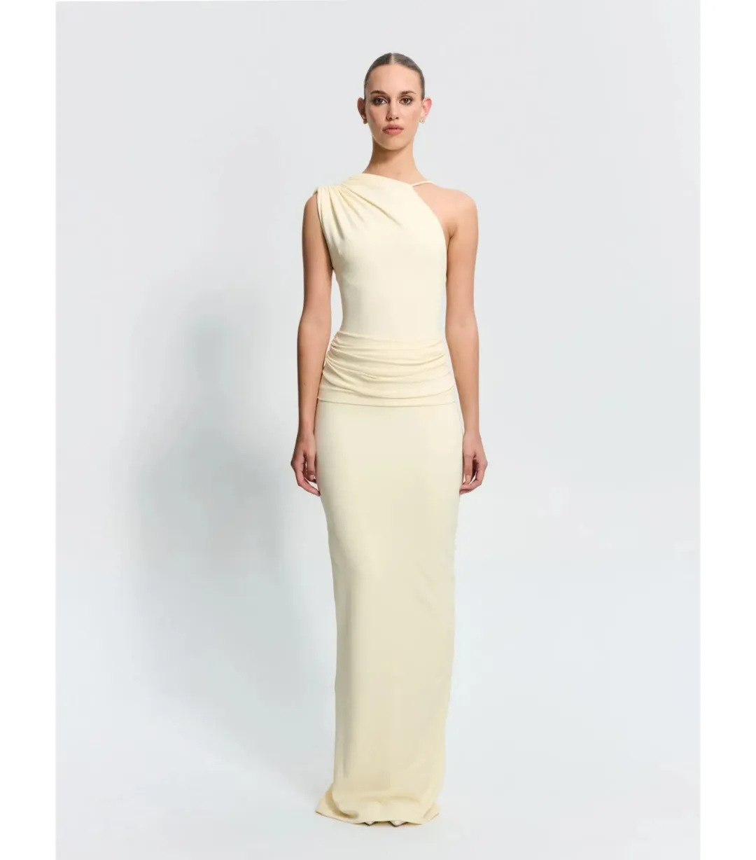 Effie Kats Greer Gown in Lemon Size 10  for rent on The Volte - main image
