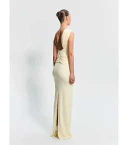 Effie Kats Greer Gown in Lemon Size 10  for rent on The Volte - image 4