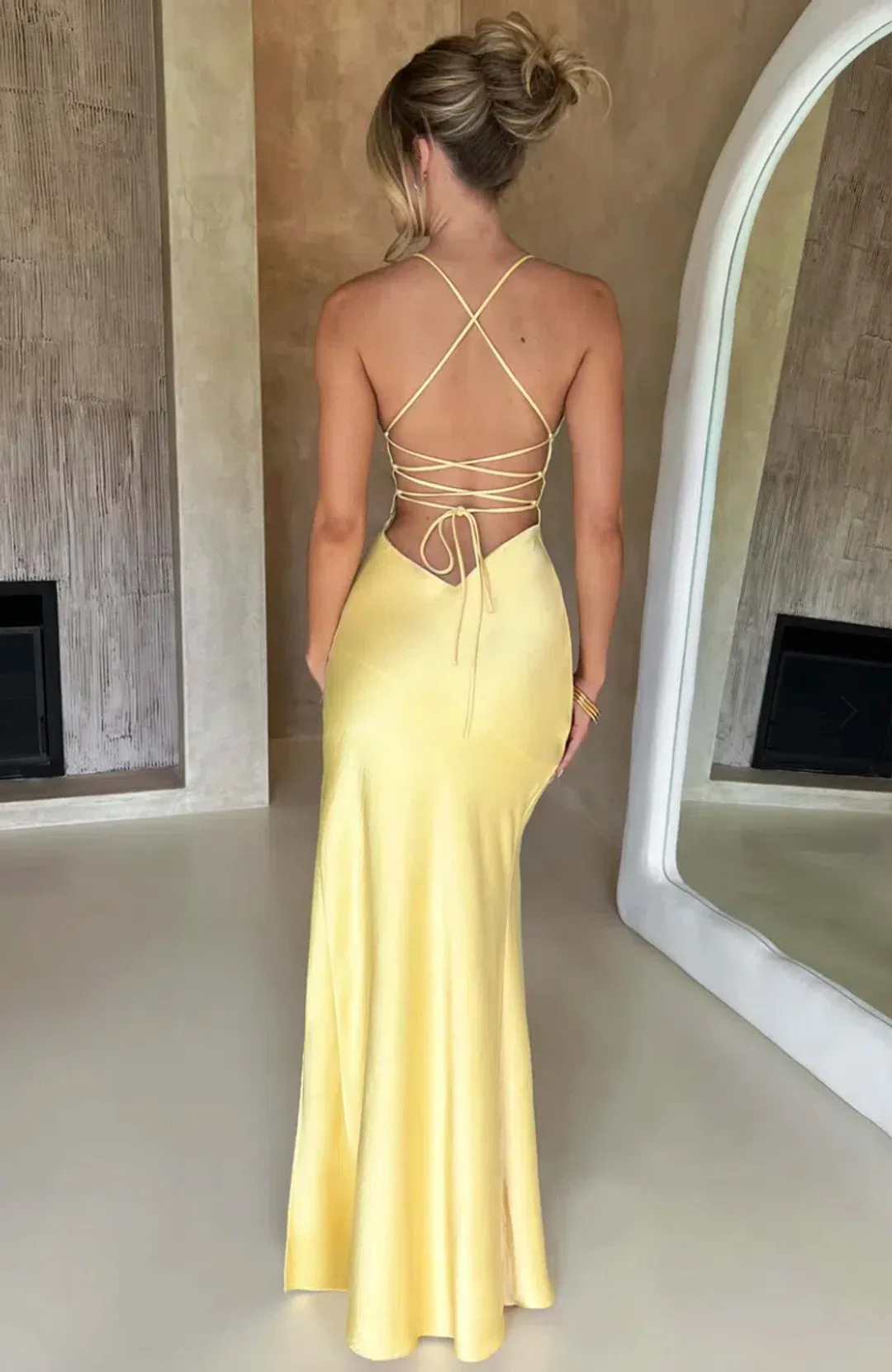 Isobel Maxi Dress - Lemon Babyboo for rent on The Volte - main image