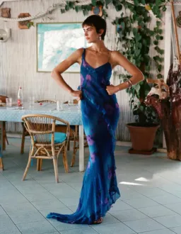 Rat & Boa SORRENTO DRESS in Blue & Purple Size S for rent on The Volte - image 6