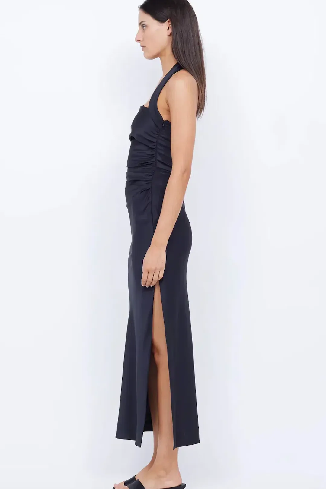 Bec & Bridge Ula Asym Maxi Dress Black Size 8 for rent on The Volte - main image