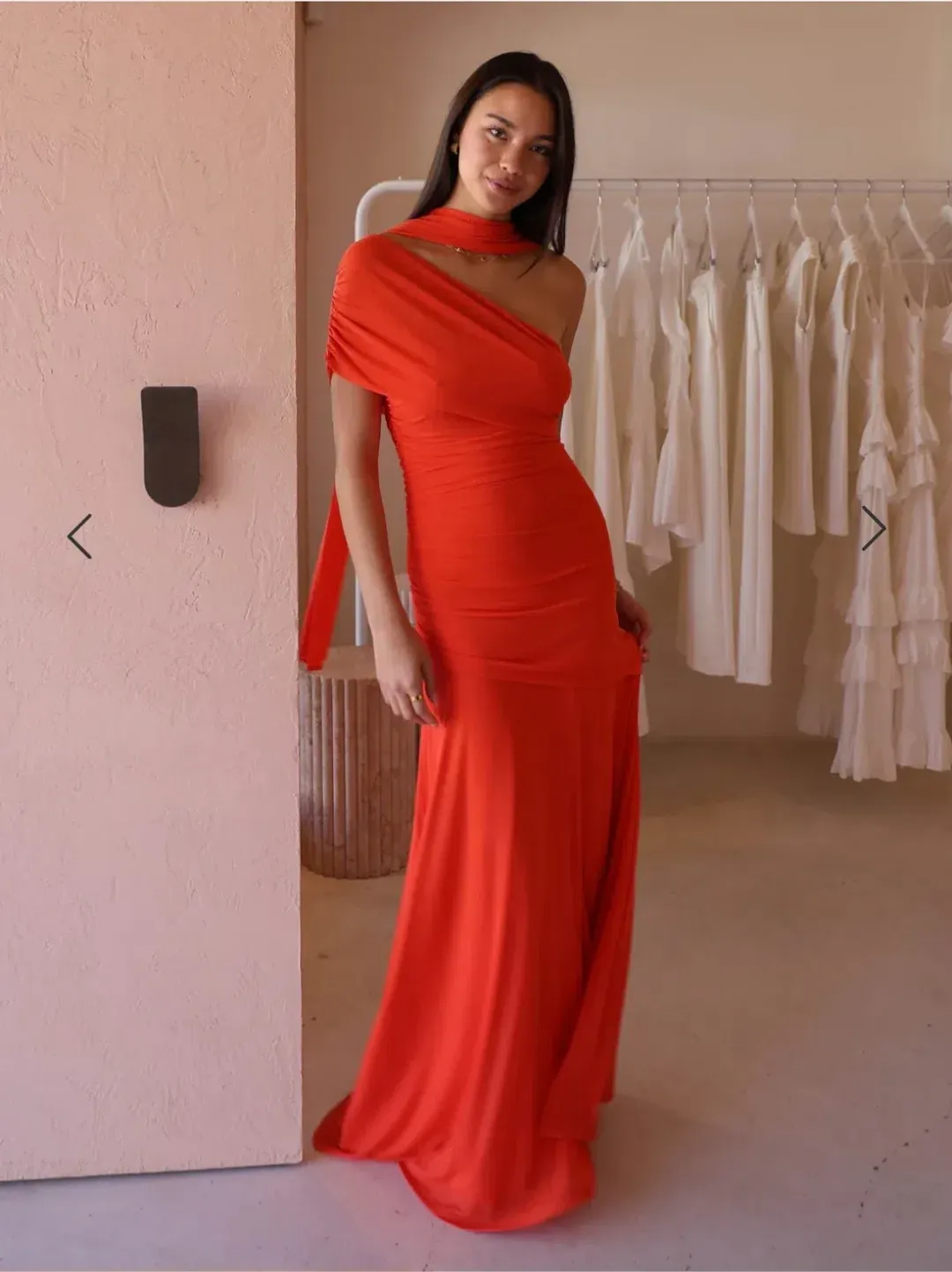 By Nicola Fiesta Off Shoulder Maxi Dress for rent on The Volte - main image