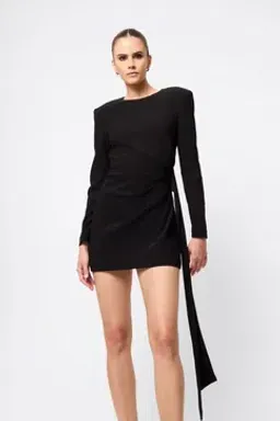 MOSSMAN SENSE OF MYSTERY DRAPED MINI / BLACK / SIZE 8 for rent on The Volte - image 5