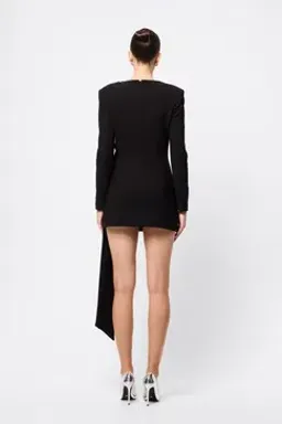 Mossman Sense of mystery draped mini / black / size 14 for rent on The Volte - image 4