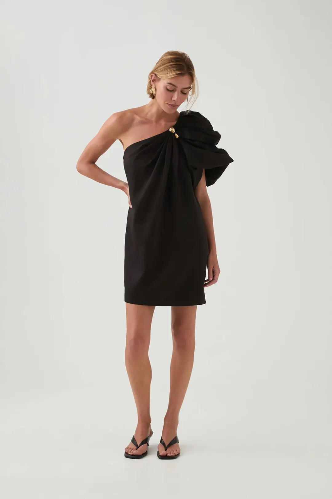 Aje Cira Mini Dress / Black / Size 16 for rent on The Volte - main image