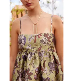 Alémais Citron Midi Dress Floral Size 14 for rent on The Volte - image 2