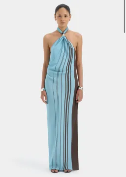 Rioja Halter Scarf Maxi Dress by SIR The Label for rent on The Volte - image 1