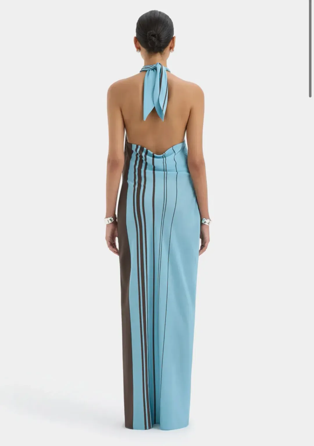 Rioja Halter Scarf Maxi Dress by SIR The Label for rent on The Volte - main image