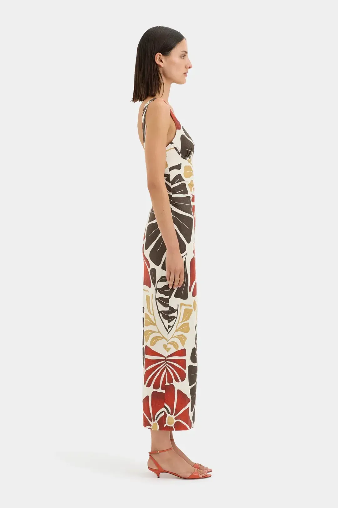 SIR THE LABEL JULIETTA BALCONETTE MIDI DRESS / SIZE 10 for rent on The Volte - main image