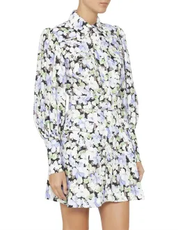 Zimmermann Ninety Six Shirt Dress Pansy prints Size 0 AU8 US 4 IT 40 FR 36 for rent on The Volte - image 1
