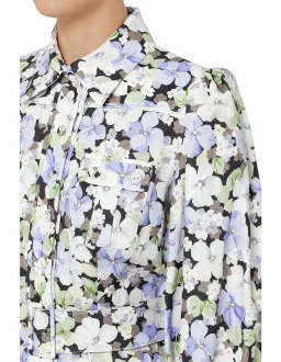 Zimmermann Ninety Six Shirt Dress Pansy prints Size 0 AU8 US 4 IT 40 FR 36 for rent on The Volte - image 6