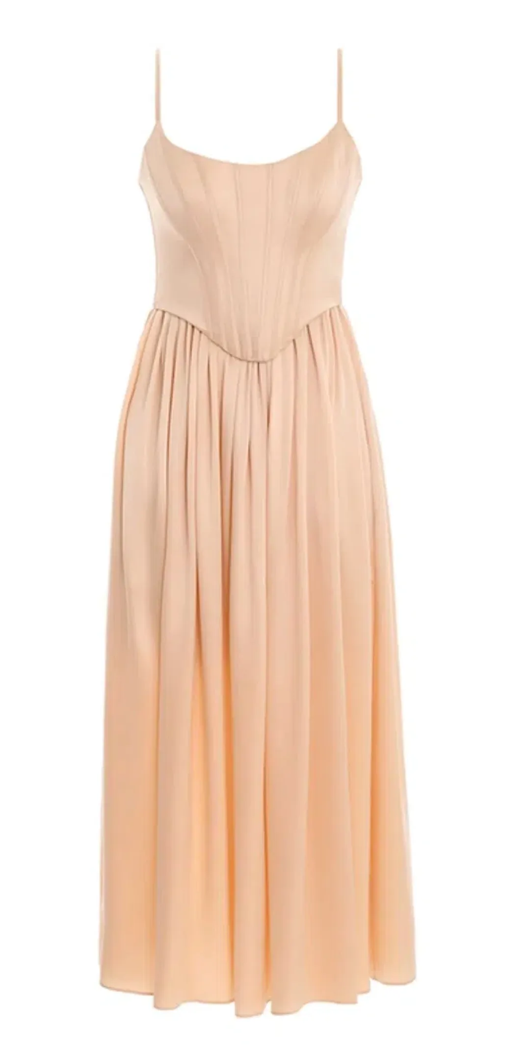 Zimmermann Silk Corset Nude Dress for rent on The Volte - main image