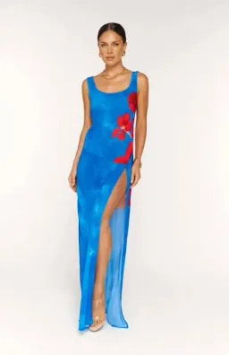ALT SWIM Odette Hibiscus Maxi Dress Hana Print Size M 10 for rent on The Volte - image 4