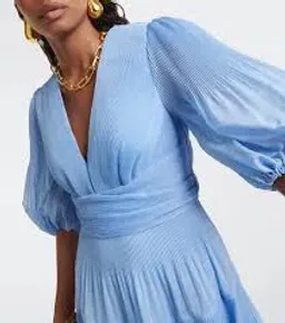 Zimmerman Pleated Midi Dress - Jacaranda for rent on The Volte - image 4