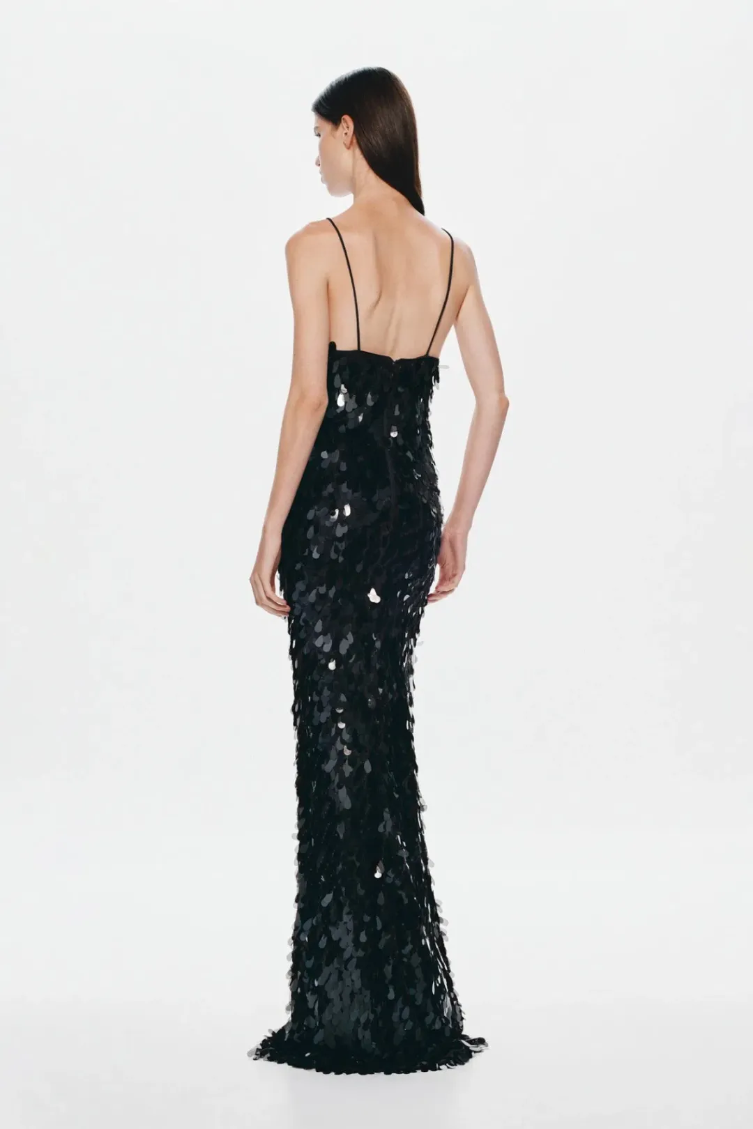 Misha  The 'Sapphire' Sequin Maxi Dress Black 10 for rent on The Volte - main image