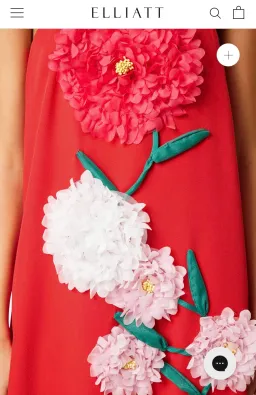 Elliatt Buttercup Embroidered Maxi Dress In Red for rent on The Volte - image 2