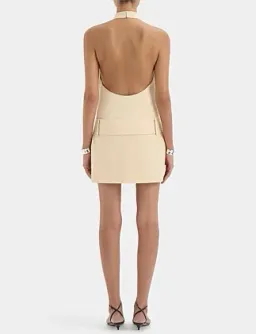 Sir The Label Sabina Belted Mini Dress Butter Size 8 for rent on The Volte - image 4